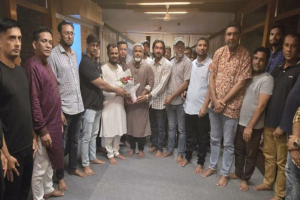 মকসুদ ও আকরামকে আরাফাত রহমান কোকো ক্রীড়া সংসদের সংবর্ধনা প্রদান