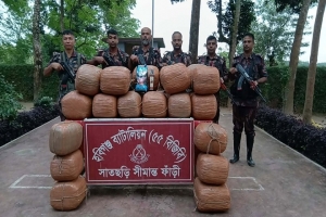সাতছড়ি-তেলিয়াপাড়া সী*মান্তে ১৩৩ কেজি গাঁ*জা ও ১৮ বোতল ম*দ জ*ব্দ সাতছড়ি-তেলিয়াপাড়া সী*মান্তে ১৩৩ কেজি গাঁ*জা ও ১৮ বোতল ম*দ জ*ব্দ