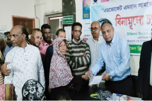 এমরান চৌধুরীর উদ্যোগে চিকিৎসাসেবা পেলেন গোলাপগঞ্জের মানুষ
