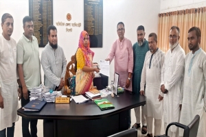 সিলেট চেম্বারের নির্বাচন সুষ্ঠু ও নিরপেক্ষ করার দাবিতে দোকান মালিক সমিতির স্মারকলিপি
