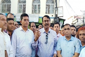 ছাতকে ৪ লেন সড়ক নির্মাণকাজের উদ্বোধন করলেন এমপি মিলন