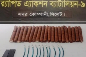 জৈন্তাপুরে র‍্যাবের অ ভি যা নে পা*ইপ গান ও বি স্ফো র ক উদ্ধার