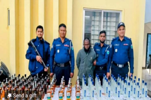 বিশ্বনাথে ১০৬ বোতল ম দ সহ ব্যবসায়ী আ ট ক