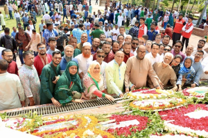 মহান স্বাধীনতা ও জাতীয় দিবসে শহীদদের প্রতি সিলেট জেলা বিএনপির শ্রদ্ধা