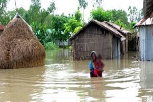 নদ-নদীর পানি কমলেও সিলেটের নিম্নাঞ্চলে বন্যার অবনতি
