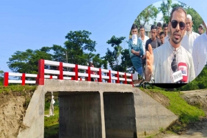 গোয়াইনঘাটে নির্মিত হলো স্বপ্নের সেতু, প্রশংসিত চেয়ারম্যান