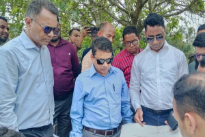 গোয়াইনঘাটে কেন্দার খাল পুনঃখনন নিয়ে বি*রোধ