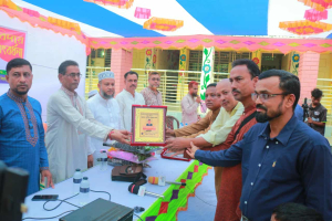 বড়লেখায় প্রধান শিক্ষকের অবসর জনিত বিদায় সংবর্ধনা