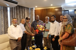 সিসিক প্রশাসকের সঙ্গে সিকৃবি   উপাচার্যের সৌজন্য সাক্ষাৎ