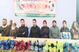 শ্রীমঙ্গলের জানাউড়ায় শুরু হলো ফ্রিজ ও টিভি কাপ ফুটবল টুর্নামেন্ট