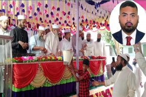 গোয়াইনঘাটে তিন শতাধিক শ্রমিকের পাশে মুস্তাফিজুর