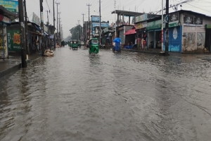 ভারী বর্ষণ ও পাহাড়ি ঢলে সিলেটে বন্যার আ*তঙ্ক