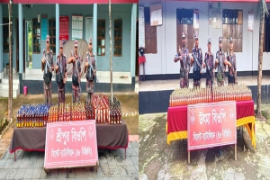 সিলেট সীমান্তে যৌথ অ ভি যা নে সাড়ে ৭ কোটি টাকার চোরাই পণ্য আ ট ক