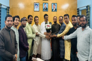 এমপি মিলনের সাথে ছাতক উপজেলা প্রেসক্লাবের ঈদ শুভেচ্ছা বিনিময়