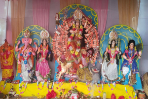 ভাড়াউড়া চা বাগানে বিরল বাসন্তী পূজার আয়োজন