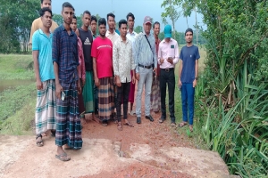 জৈন্তা বার্তায় সংবাদ প্রকাশ: বিশ্বনাথের সেই কালভার্ট পরিদর্শনে প্রকৌশল কর্মকর্তা
