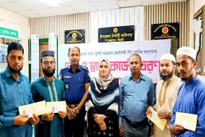জৈন্তাপুরে জুলাই যো*দ্ধাদের মাঝে চেক ও স্বাস্থ্য কার্ড বিতরণ 