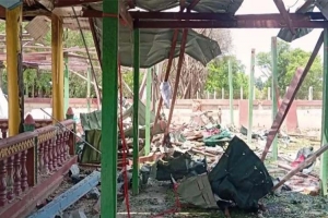 মিয়ানমারে মঠে সামরিক বিমান হামলায় নি হ ত ১৪