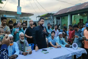 গোয়াইনঘাটে বিএনপির লিফলেট বিতরণ ও গণসংযোগ