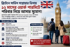 ব্রিটেনে ১২ মাসের ওয়ার্ক পারমিটে পরিবার নিয়ে যাওয়ার সুযোগ ব্রিটেনে ১২ মাসের ওয়ার্ক পারমিটে পরিবার নিয়ে যাওয়ার সুযোগ