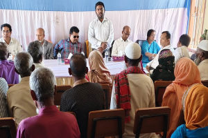 তাহিরপুরে বয়স্কভাতা ভোগীদের ফিঙ্গারপ্রিন্ট যাচাই পরিদর্শন করলেন মহাপরিচালক সাইদুর রহমান খান