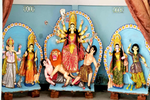 জৈন্তাপুরে ১৯টি মণ্ডপে শুরু হলো দুর্গাপূজা