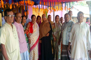 হাওরপারের পূজা মন্ডপে মন্ডপে সালমা নজির