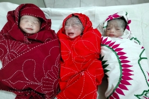 একসঙ্গে তিন সন্তানের মা হলেন ডলি, আনন্দে ভাসছে পরিবার