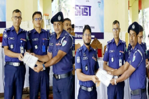মৌলভীবাজার জেলার শ্রেষ্ঠ এসআই বড়লেখা থানার দেবল সরকার