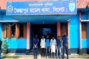 জৈন্তাপুরে সীমান্ত পেরিয়ে অবৈধ অনুপ্রবেশ: নারী-পুরুষ-শিশুসহ আ ট ক ১৪