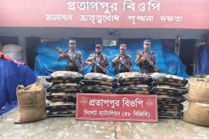 সিলেট সী'মান্তে ৪৬ লাখ টাকার চো'রাচা'লানের পণ্য জ'ব্দ