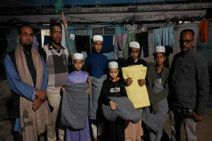 ছাতক উপজেলা প্রেসক্লাবের উদ্যোগে ছিন্নমূল  অসহায় মানুষের মাঝে শীতবস্ত্র (কম্বল) বিতরণ