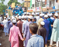 ফিলিস্তিনি মুসলমানদের উপর হামলার প্রতিবাদে বিক্ষোভ
