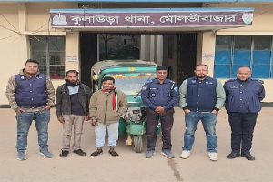 কুলাউড়ায় ছিনতাই হওয়া সিএনজি সিলেট থেকে উ*দ্ধার, গ্রে*প্তার ২