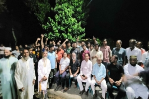 কুলাউড়ায় মা*দকের বি*রুদ্ধে এ*কাট্টা এলাকাবাসী