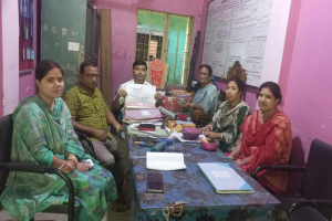 তাহিরপুরে কর্মবিরতিতে প্রাথমিক শিক্ষকরা