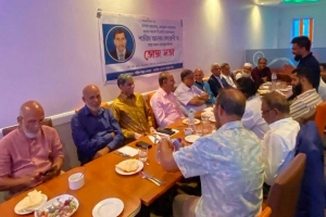লন্ডনে শামীম কোরেশীর সঙ্গে সৈয়দপুরবাসীর মতবিনিময় ও নৈশভোজ