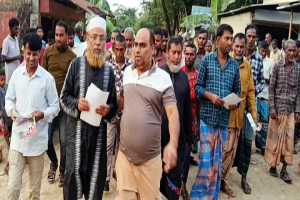 কোম্পানীগঞ্জে আব্দুল হাকিম চৌধুরীর লিফলেট বিতরণ অব্যাহত