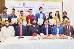 সিলেট প্রেসক্লাব-সাংবাদিক মশাহিদ আলী স্টুডেন্ট স্কলারশিপ প্রদান