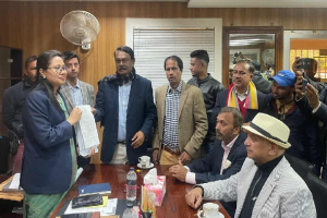 সুনামগঞ্জ-৫ আসনে বিএনপি প্রার্থী কলিম উদ্দিন মিলনের মনোনয়নপত্র দাখিল