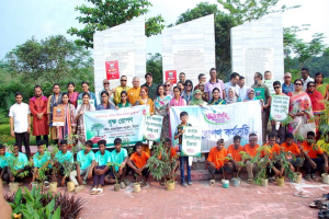 শহীদ মেমোরিয়াল গার্ডেনে কিডনি ফাউন্ডেশন সিলেট-এর উদ্যোগে বৃক্ষরোপণ