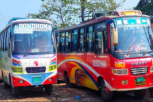 সুনামগঞ্জের পরিবহন শ্রমিকদের কঠোর আ*ন্দোলনের হুঁ শি য়া রী