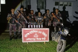 তেলিয়াপাড়ায় ভারতীয় বি*য়ারসহ আ*টক ১, জ*ব্দ মোটরসাইকেল