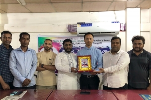 বিশ্বনাথ উপজেলা প্রেসক্লাবে প্রবাসী শামীম নূর সংবর্ধিত