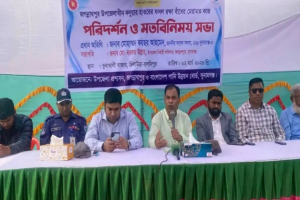 জগন্নাথপুরে বাঁধ মেরামত কাজ পরিদর্শন করলেন মোহাম্মদ কায়ছর আহমেদ (এমপি)
