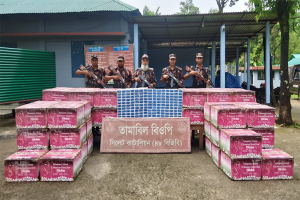সিলেট ও সুনামগঞ্জে প্রায় দেড় কোটি টাকার ভা*রতীয় পণ্য জ*ব্দ
