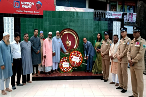 জৈন্তাপুরে মহান স্বাধীনতা দিবসে  শ্রদ্ধা নিবেদন