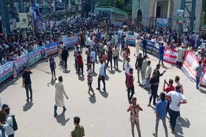 অধিকার আদায়ে সিলেটে এক ঘণ্টার 'শাটডাউন'