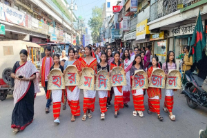 শ্রীমঙ্গলে বহু-সংস্কৃতির মিলনমেলার প্রতীক ‘হারমোনি ফেস্টিভ্যাল’ উপলক্ষে বর্ণাঢ্য র‌্যালি