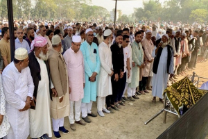 বিশ্বনাথে  সুহেল আহমদ চৌধুরীর শেষ বিদায়ে জনতার ঢল